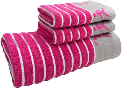 STAMIO Cotton 450 GSM Bath, Hand, Sport Towel Set(Pack of 3)