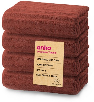 anko Cotton 700 GSM Bath Towel Set(Pack of 4)