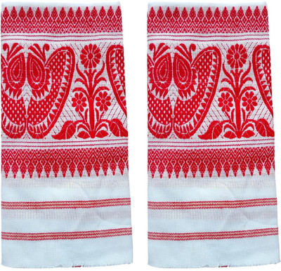 ASSAM GAMCHA Polycotton, Cotton 101 GSM Bath, Face, Hand, Sport Gamcha(Pack of 2)