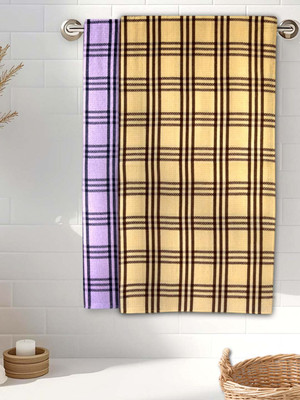 Athom Living Cotton 215 GSM Bath Towel Set(Pack of 2)