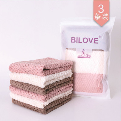 Connectwide Microfiber 86 GSM Hand Towel Set(Pack of 3)