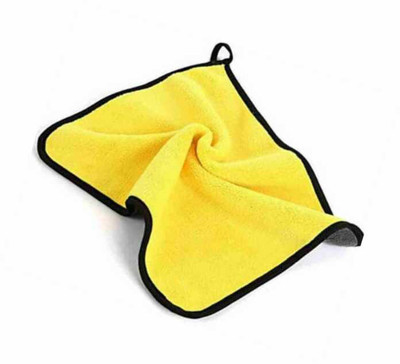 Shreejee ICROFIBER CLOTH D64 PO1 8 YELLOW AND GREY Cloth Napkins
