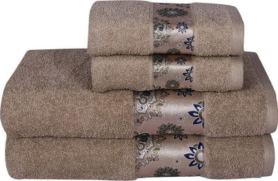 RANGOLI Terry Cotton 450 GSM Bath, Hand Towel Set(Pack of 4)