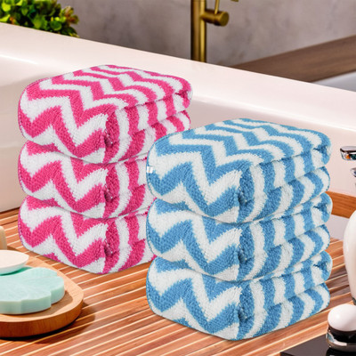 HOMESTIC by Kuber Industries Microfiber 250 GSM Face Towel(Pack of 6)