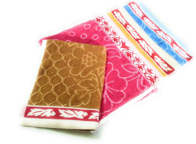 Tecsun Cotton 400 GSM Hand Towel Set(Pack of 4)