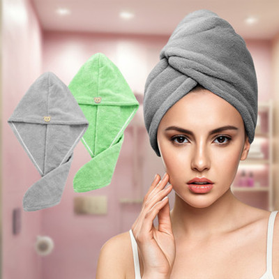 GLAVO Microfiber 500 GSM Hair Towel(Pack of 2)
