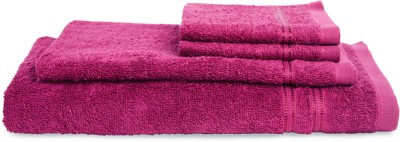 Welspun Cotton 380 GSM Bath Towel(Pack of 4)