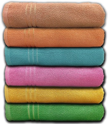shree shyam veg enterprises Cotton 300 GSM Hand Towel Set(Pack of 6)