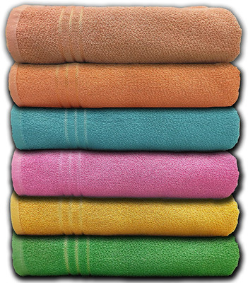 mitawa Cotton 300 GSM Hand Towel(Pack of 6)