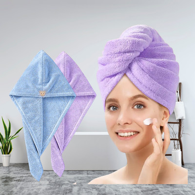 Fezora Microfiber 500 GSM Hair Towel(Pack of 2)