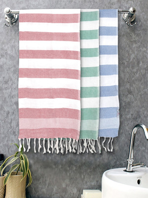 Fabinaliv Cotton 225 GSM Bath Towel Set(Pack of 3)