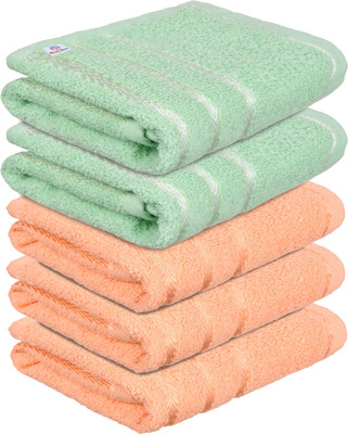 Heart Home Cotton 400 GSM Face, Hand Towel(Pack of 5)