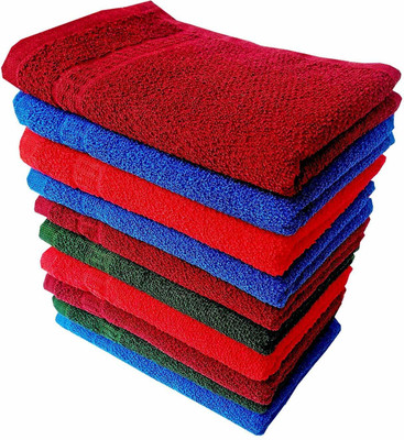 SOMUDEE Hand towel 10 pcs solid best for kitchen purpose Multicolor Cloth Napkins(10 Sheets)