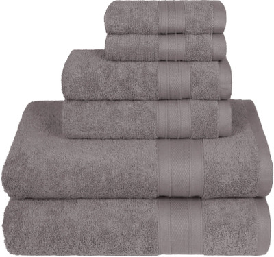 MYTRIDENT Cotton 500 GSM Bath Towel Set(Pack of 6)