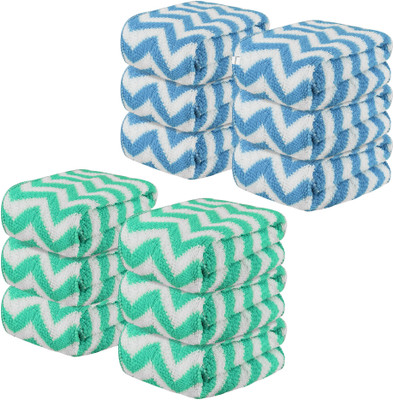 HOMESTIC by Kuber Industries Microfiber 250 GSM Face Towel(Pack of 12)