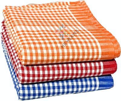 Mk weaves Cotton 300 GSM Bath Towel Set(Pack of 3)