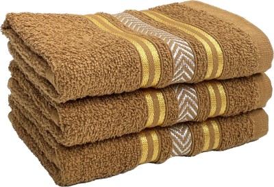 STAMIO Cotton 390 GSM Hand Towel Set(Pack of 3)