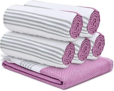 The Better Home Cotton 200 GSM Bath Towel Set(Pack of 6)