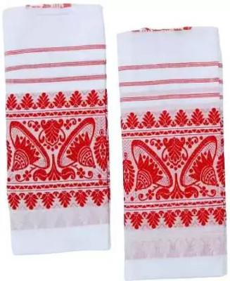 R S K HANDLOOM Cotton 90 GSM Bath, Face, Hair, Hand, Sport Gamcha(Pack of 2)
