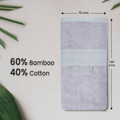 Texlux Bamboo 450 GSM Bath Towel(Pack of 2)