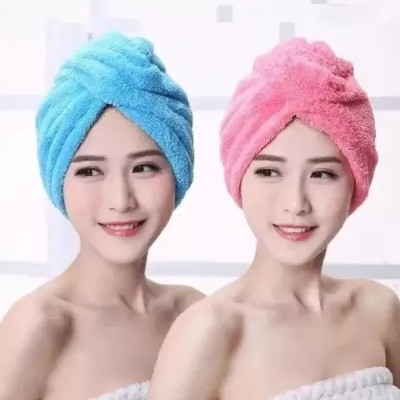 Suprix Cotton, Microfiber 400 GSM Hair Towel(Pack of 2)