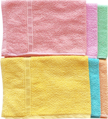 PVA HAND TOWEL LIGHT COLOR LIGHT YELLOW Cloth Napkins(6 Sheets)