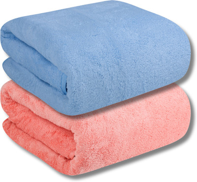 Fezora Microfiber 500 GSM Bath Towel(Pack of 2)