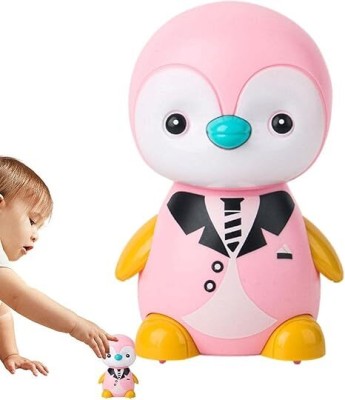 calyxia Penguin Press and Run Toys Customized Kids Bath Toy(Multicolor)