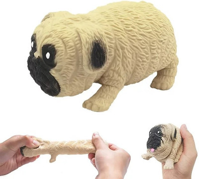 Sawkirp darshraj Stretchy Pug for stress Anxiety Relief Toy Bath Toy(Multicolor)