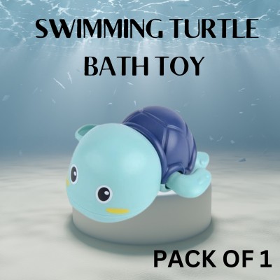 calyxia Swimming Turtle Bath Tub Toys for Toddler Kids Birthday Gift for Boys(Pack of 1) Bath Toy(Multicolor)