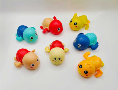 FantasyFieF Floating Bath Toy Turtle and Duck (pack of 3) Bath Toy(Multicolor)
