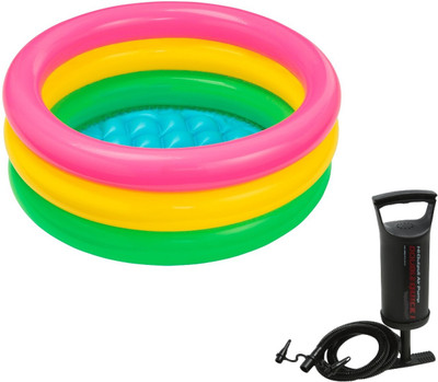 radhey preet 2Feet Swimming Pool With Pump For Kids Up to 3 Years Bath Toy(Multicolor)