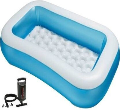 Acqua Scape 5.5 feet Summer Special Inflatable Kid Swimming Pool with Air Pump Inflatable Swimming Pool(Blue, White)