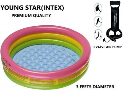 Tinybloom Baby Pool Bath Water Tub for Kids Soft Inflatable Tinybloom2144(Multicolor)