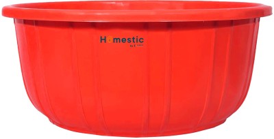 HOMESTIC 40 Lt. Multipurpose Unbreakable Plastic Tub |Bath Tub|Washing Tub (Red)(Red)