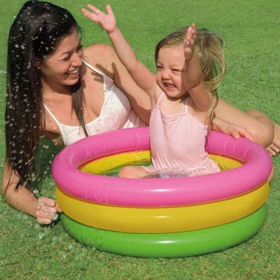 Olsic Inflatable Kids Bath Tub, 3 Ft (Multicolor) Inflatable Swimming Pool(Multicolor)