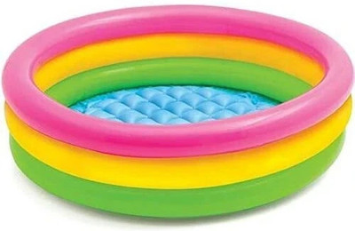 valuableplus Sunset Glow Baby Pool For kids Round Play Box Pool Bath Tub 1-5Years Size 2ft(Multicolor)