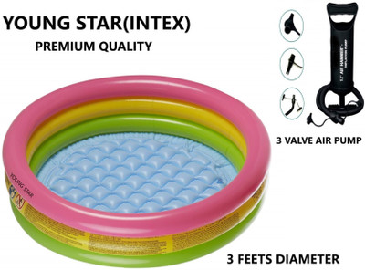Tinybloom Baby Pool Bath Water Tub for Kids Soft Inflatable Tinybloom2320(Multicolor)