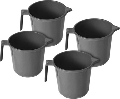 KUBER INDUSTRIES Plastic Bath Mug(Grey 1.3)