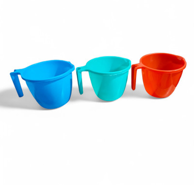 RR Enterprizes Plastic Bath Mug(Multicolor 1)