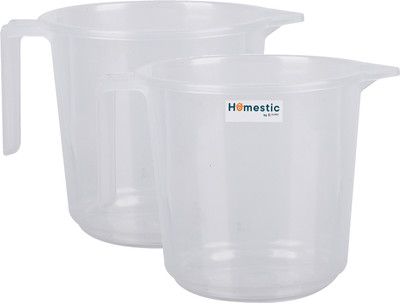 HOMESTIC Plastic Bath Mug(Clear 1.5)