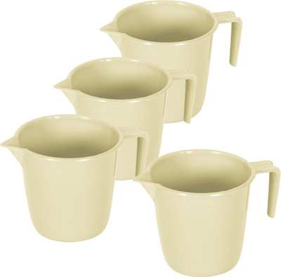 KUBER INDUSTRIES Plastic Bath Mug(Yellow 1.5)