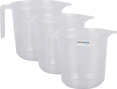 HOMESTIC Plastic Bath Mug(Clear 1.5)