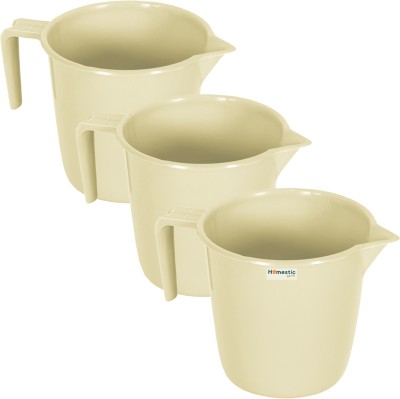 HOMESTIC Plastic Bath Mug(Beige 1.5)