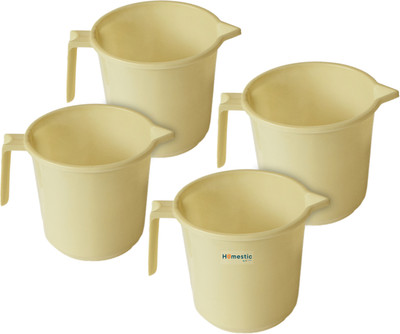 HOMESTIC Plastic Bath Mug(Yellow 1.5)