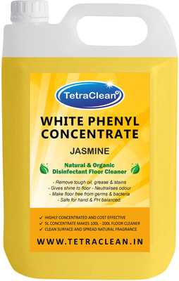 TetraClean White Phenyl Concentrate Jasmine Fragrance Jasmine(5 L)