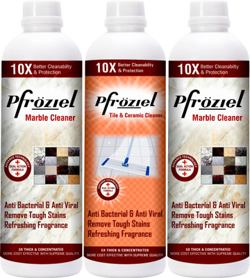 Pfroziel Marble Floor Cleaner & Tile Cleaner Liquid Combo floral(3 x 483.33 ml)