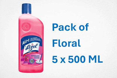 LIZOL DISINFECTANT SURFACE CLEANER FLORAL(3 x 500 ml)