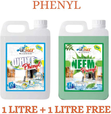 Tier enterprises Classic combo of 2 litre Neem Phenyl And WHITE PHENYL NEEM(2 x 1 L)