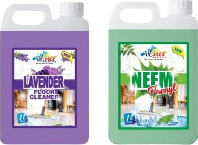 Tiersolution SUPER COMBO OF NEEM PHENTL AND FLOOR CLEANER LAVENDER(2 x 1 L)